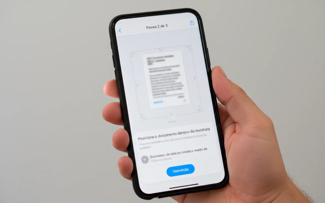 Tela de upload de documento de identidade em aplicativo de apostas